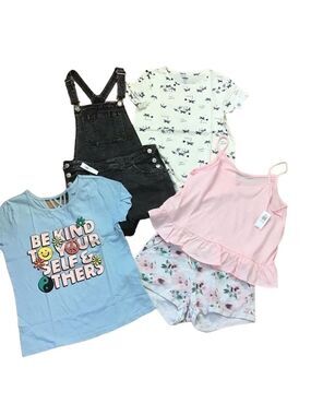 Soft Girl bundle t-shirts romper shorts sizes Large and XL